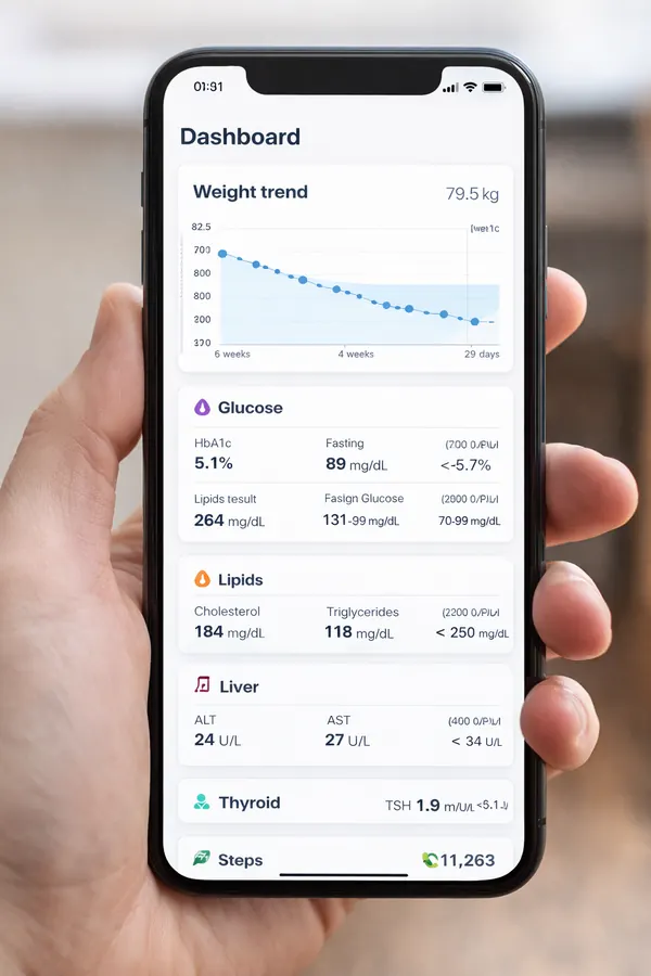Track Weight and Lab Results for Better Health After 35