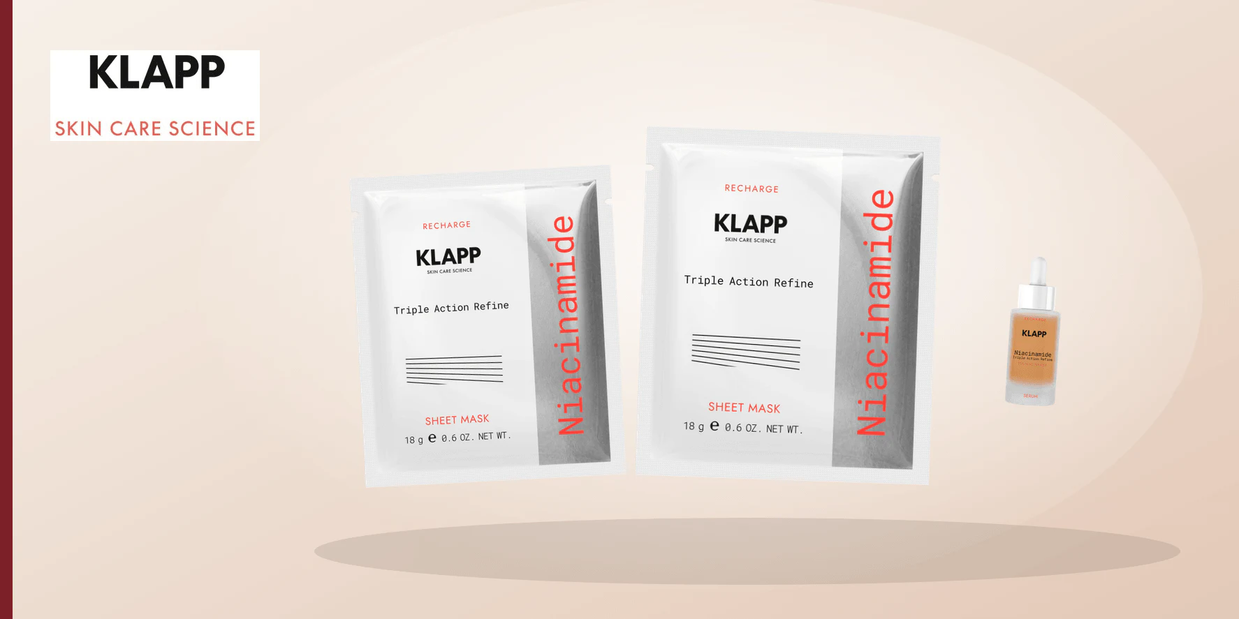 Five equal unbranded cosmetic vessels above five blank routine-context cards on an ivory surface.