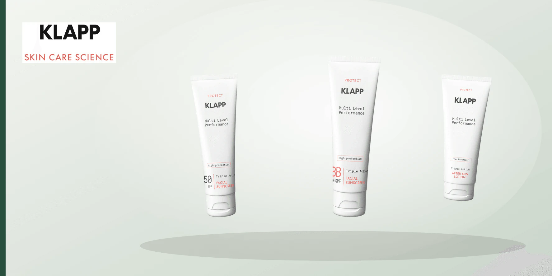 An ivory, gold and plum cosmetic still life representing a neutral KLAPP Protect choosing checklist.